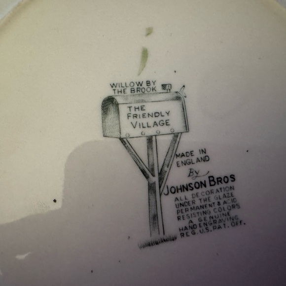 “The Friendly Village” by Johnson Bros 1883 8” salad plate - Picture 3 of 3